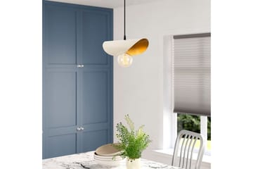 Lysekrone Sugana Kurvet Hvit / Gull - Hvit / Gull - Belysning - Innendørsbelysning & Lamper - Taklampe - Pendellamper & Hengelamper