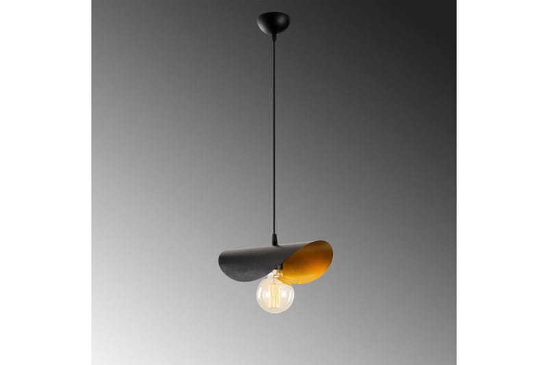 Lysekrone Sugana Kurvet Svart / Gull - Svart / Gull - Belysning - Innendørsbelysning & Lamper - Taklampe - Pendellamper & Hengelamper