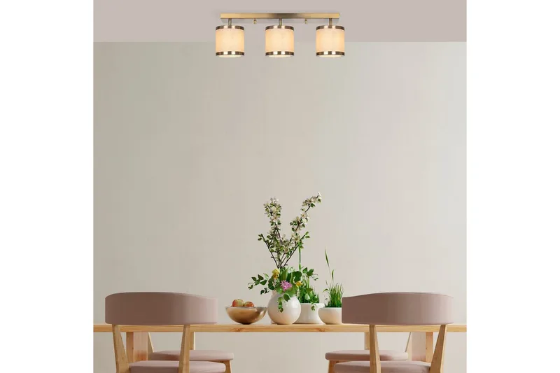 Lysekrone Talra Three Vintage - Gull - Belysning - Innendørsbelysning & Lamper - Taklampe - Plafondlampe