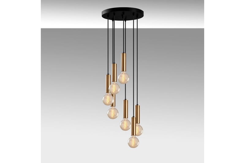 Lysekrone Tembra Seven Vintage - Gull - Belysning - Innendørsbelysning & Lamper - Taklampe - Pendellamper & Hengelamper