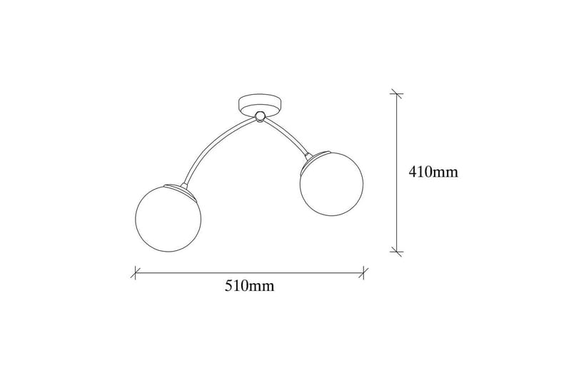 Lysekrone Yenda Hvit / Svart - Svart/Hvit - Belysning - Innendørsbelysning & Lamper - Taklampe - Pendellamper & Hengelamper