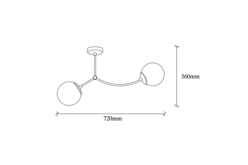 Lysekrone Yenda Hvit / Svart - Svart/Hvit - Belysning - Innendørsbelysning & Lamper - Taklampe - Pendellamper & Hengelamper