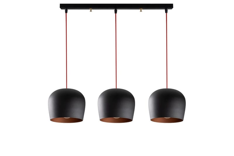 Lysekrone Zana Svart / Rød Horisontal Tre - Red/Svart - Belysning - Innendørsbelysning & Lamper - Taklampe - Pendellamper & Hengelamper