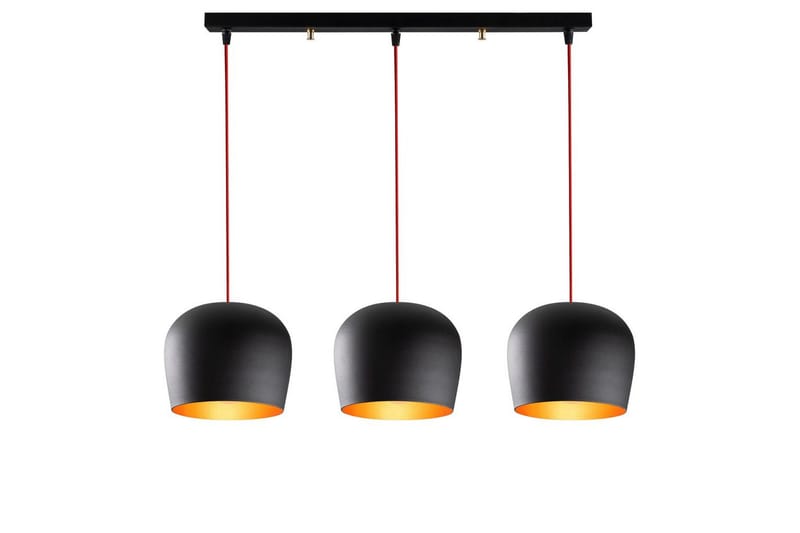 Lysekrone Zana Svart / Rød Horisontal Tre - Red/Svart - Belysning - Innendørsbelysning & Lamper - Taklampe - Pendellamper & Hengelamper