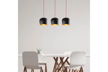 Lysekrone Zana Svart / Rød Horisontal Tre - Red/Svart - Belysning - Innendørsbelysning & Lamper - Taklampe - Pendellamper & Hengelamper