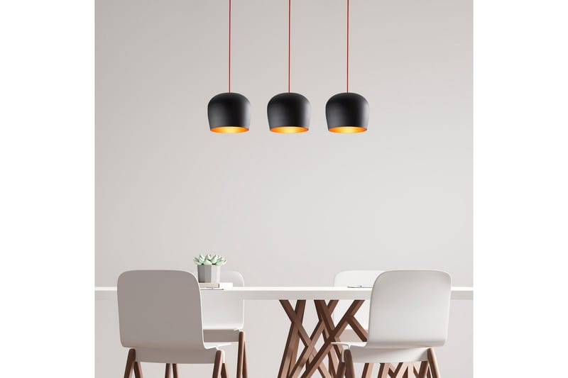 Lysekrone Zana Svart / Rød Horisontal Tre - Red/Svart - Belysning - Innendørsbelysning & Lamper - Taklampe - Pendellamper & Hengelamper