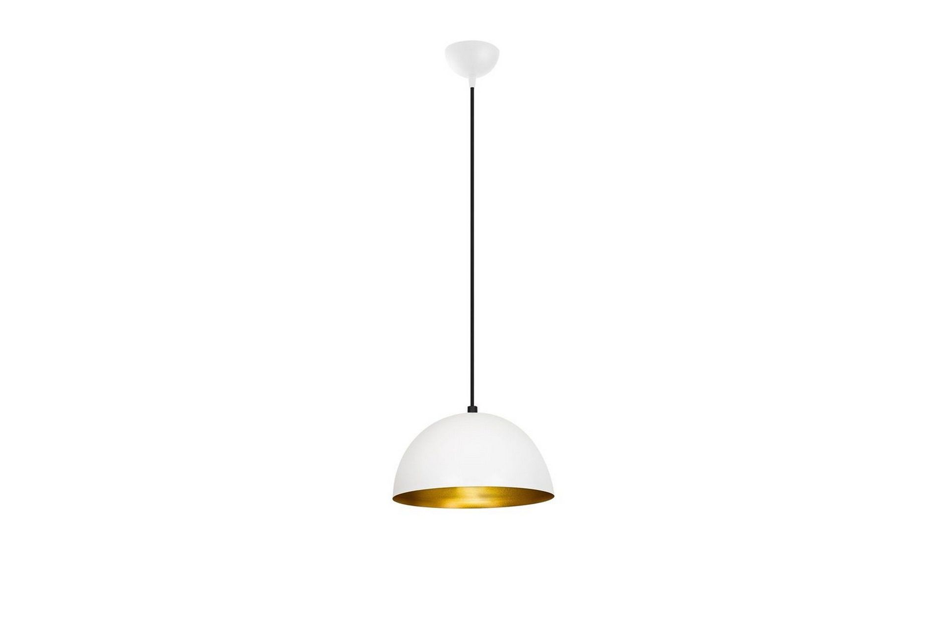Lysekrone Zephyra Hvit / Gull - Diameter: 30 cm