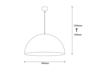 Lysekrone Zephyra Hvit / Gull - Diameter: 60 cm - Belysning - Innendørsbelysning & Lamper - Taklampe - Pendellamper & Hengelamper