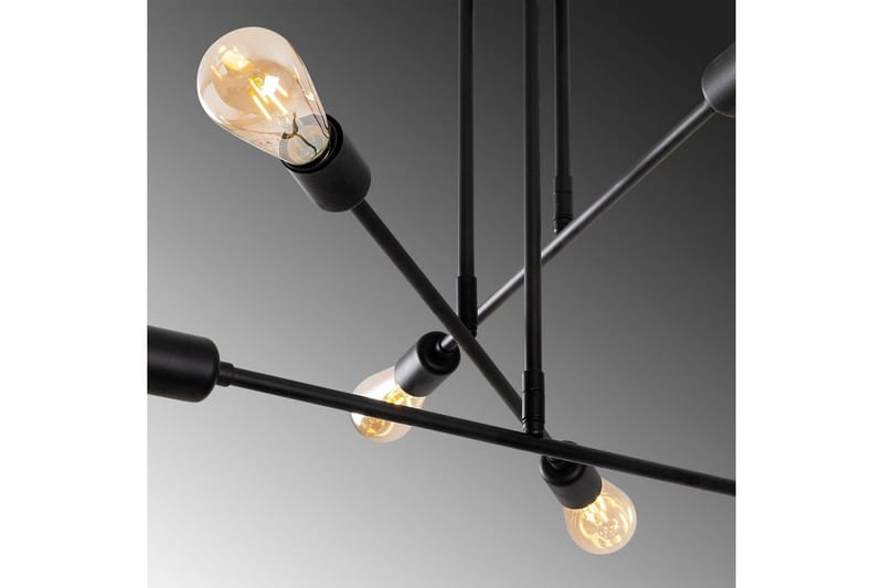 Lysekrone Pareek Svart - Svart - Belysning - Innendørsbelysning & Lamper - Taklampe - Plafondlampe