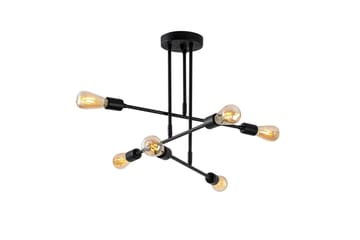 Lysekrone Pareek Svart - Svart - Belysning - Innendørsbelysning & Lamper - Taklampe - Plafondlampe