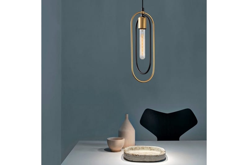 Lysekrone Pindor Sibgle Svart / Gull - Gull/Svart - Belysning - Innendørsbelysning & Lamper - Taklampe - Pendellamper & Hengelamper