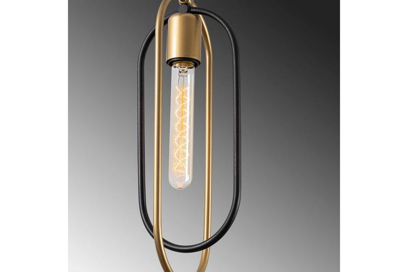 Lysekrone Pindor Sibgle Svart / Gull - Gull/Svart - Belysning - Innendørsbelysning & Lamper - Taklampe - Pendellamper & Hengelamper
