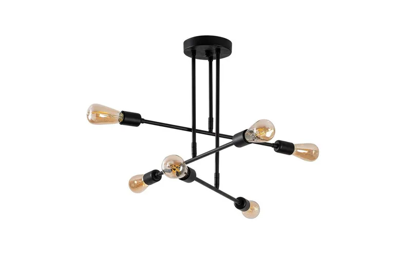 Lysekrone Pareek Svart - Svart - Belysning - Innendørsbelysning & Lamper - Taklampe - Plafondlampe