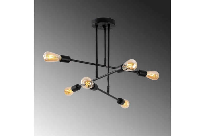 Lysekrone Pareek Svart - Svart - Belysning - Innendørsbelysning & Lamper - Taklampe - Plafondlampe