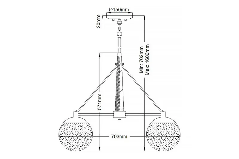 Marilyn Kichler Krone - Belysning - Innendørsbelysning & Lamper - Taklampe - Pendellamper & Hengelamper