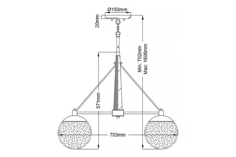 Marilyn Kichler Krone - Belysning - Innendørsbelysning & Lamper - Taklampe - Pendellamper & Hengelamper