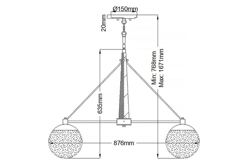Marilyn Kichler Krone - Belysning - Innendørsbelysning & Lamper - Taklampe - Pendellamper & Hengelamper