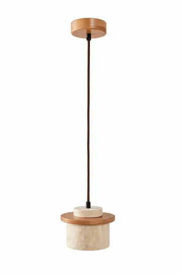 Meyros pendellampe - Beige og Eik - Belysning - Innendørsbelysning & Lamper - Taklampe - Pendellamper & Hengelamper
