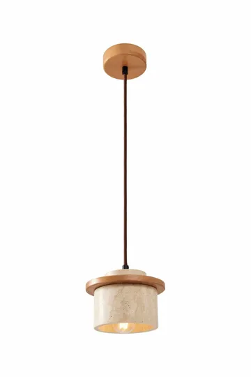 Meyros pendellampe - Beige og Eik - Belysning - Innendørsbelysning & Lamper - Taklampe - Pendellamper & Hengelamper