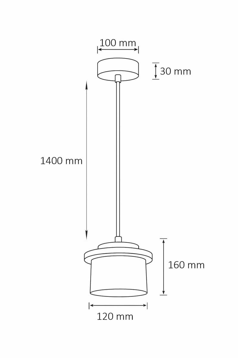 Meyros pendellampe - Beige og Valnøtt - Belysning - Innendørsbelysning & Lamper - Taklampe - Pendellamper & Hengelamper