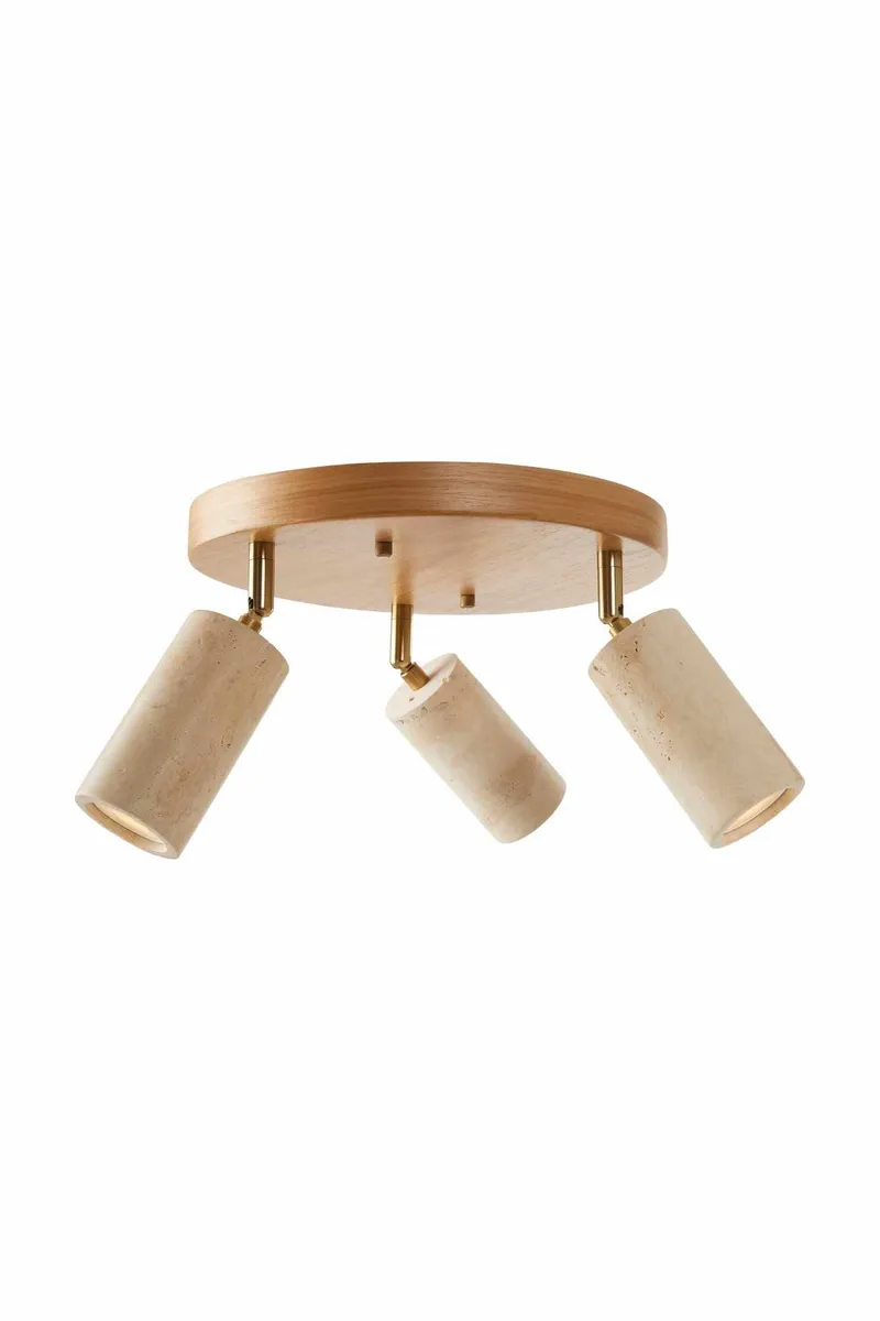 Nurtane taklampe - Beige og Eik - Belysning - Innendørsbelysning & Lamper - Taklampe - Krystallkrone & takkrone