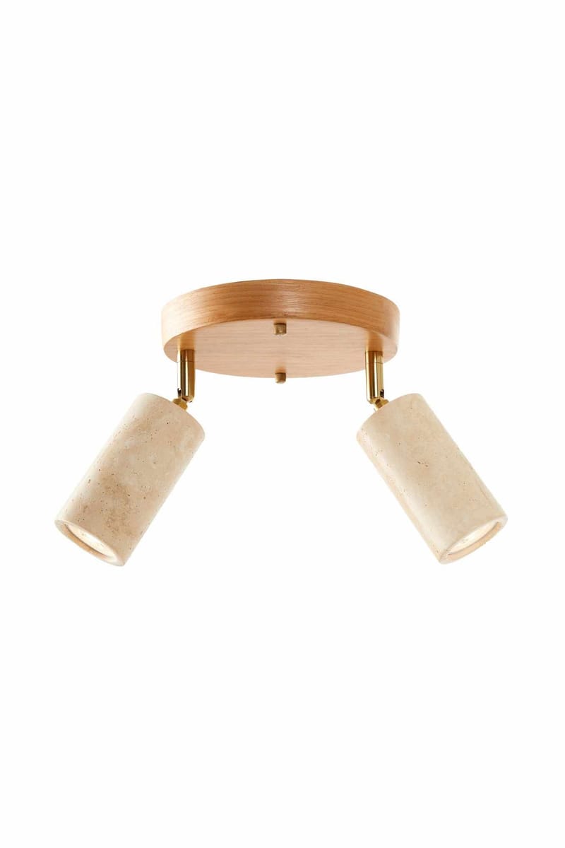Nurtane taklampe - Beige og Eik - Belysning - Innendørsbelysning & Lamper - Taklampe - Krystallkrone & takkrone