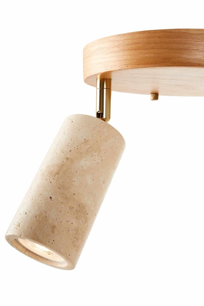Nurtane taklampe - Beige og Eik - Belysning - Innendørsbelysning & Lamper - Taklampe - Krystallkrone & takkrone