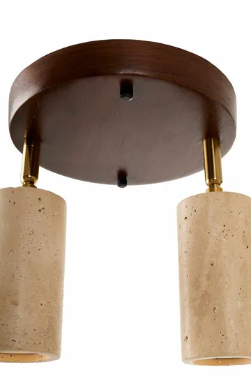 Nurtane taklampe - Beige og Valnøtt - Belysning - Innendørsbelysning & Lamper - Taklampe - Krystallkrone & takkrone
