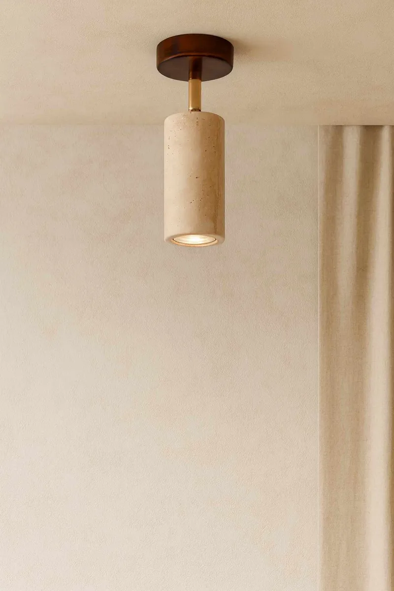 Nurtane taklampe - Beige og Valnøtt - Belysning - Innendørsbelysning & Lamper - Taklampe - Krystallkrone & takkrone