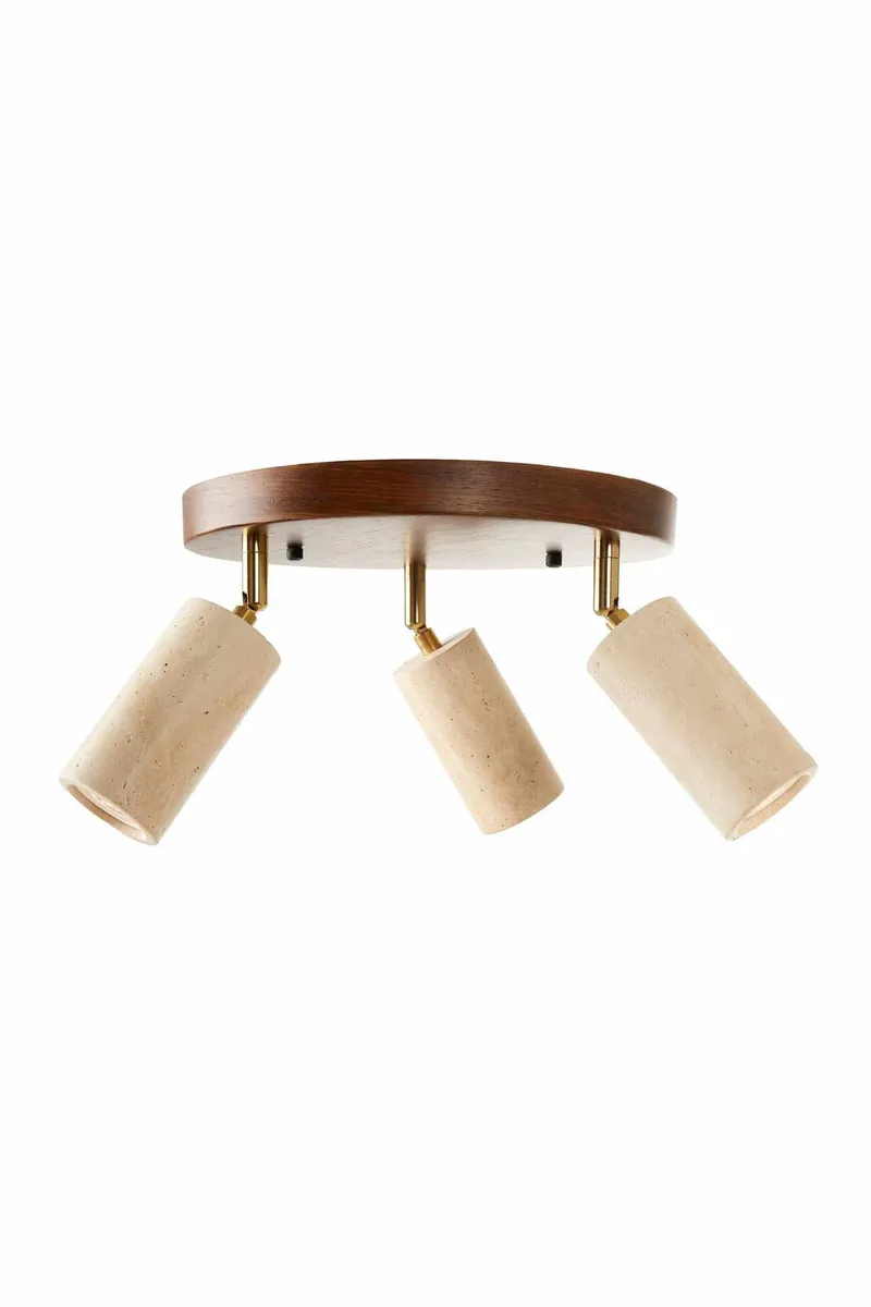 Nurtane taklampe - Beige og Valnøtt - Belysning - Innendørsbelysning & Lamper - Taklampe - Krystallkrone & takkrone