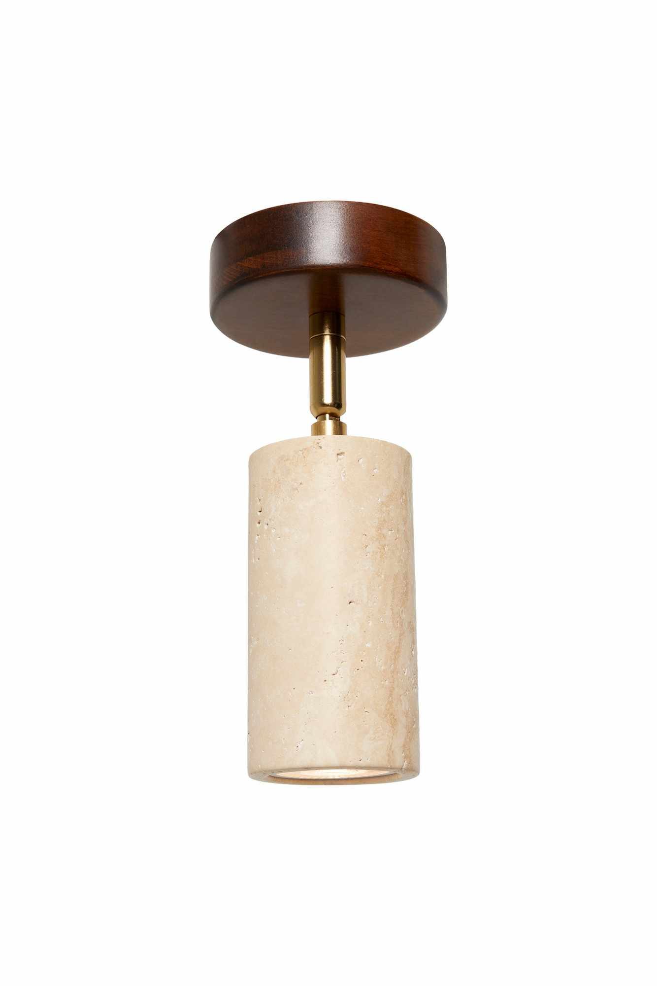 Nurtane taklampe - Beige og Valnøtt