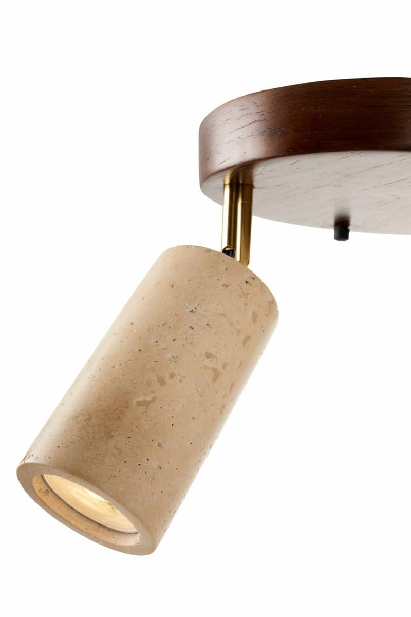 Nurtane taklampe - Beige og Valnøtt - Belysning - Innendørsbelysning & Lamper - Taklampe - Krystallkrone & takkrone