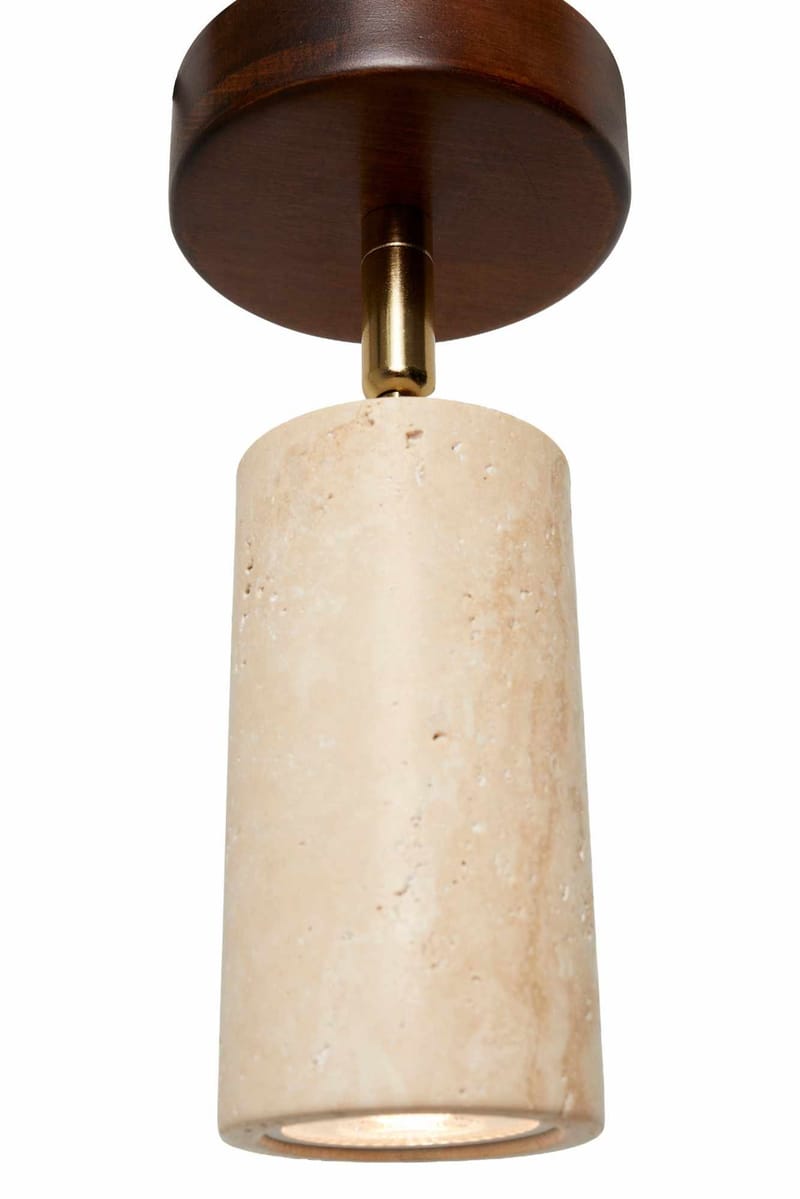 Nurtane taklampe - Beige og Valnøtt - Belysning - Innendørsbelysning & Lamper - Taklampe - Krystallkrone & takkrone