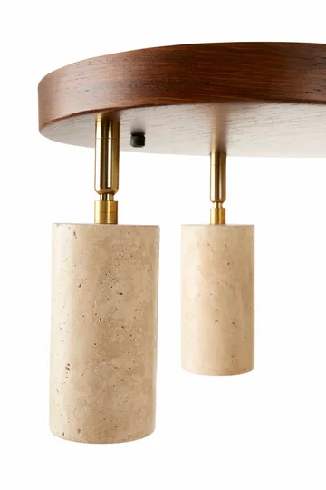 Nurtane taklampe - Beige og Valnøtt - Belysning - Innendørsbelysning & Lamper - Taklampe - Krystallkrone & takkrone
