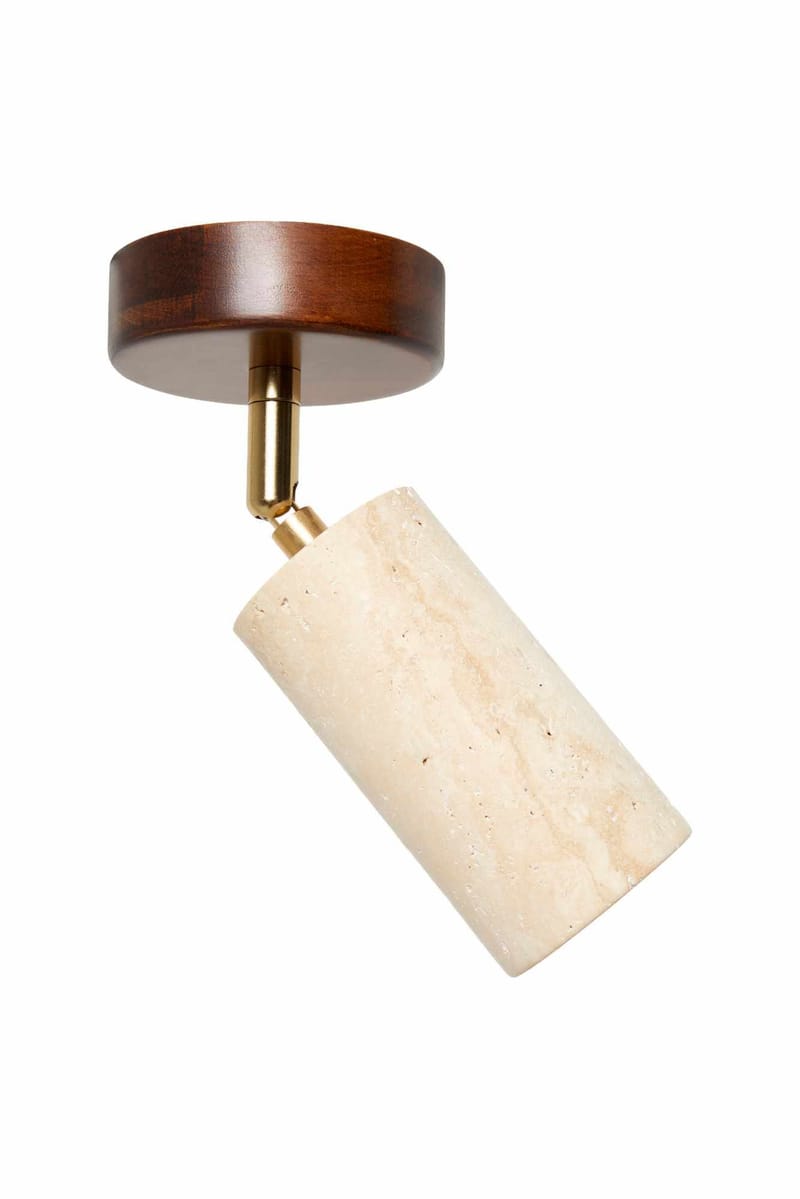 Nurtane taklampe - Beige og Valnøtt - Belysning - Innendørsbelysning & Lamper - Taklampe - Krystallkrone & takkrone