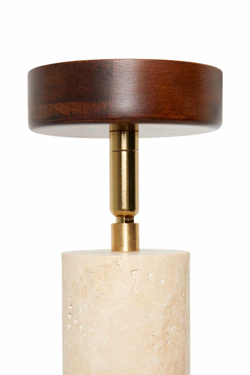 Nurtane taklampe - Beige og Valnøtt - Belysning - Innendørsbelysning & Lamper - Taklampe - Krystallkrone & takkrone