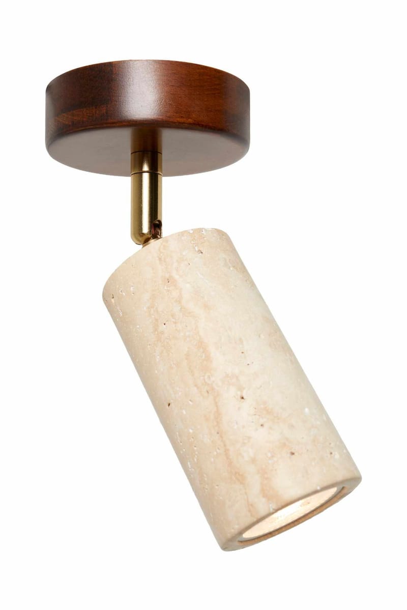 Nurtane taklampe - Beige og Valnøtt - Belysning - Innendørsbelysning & Lamper - Taklampe - Krystallkrone & takkrone
