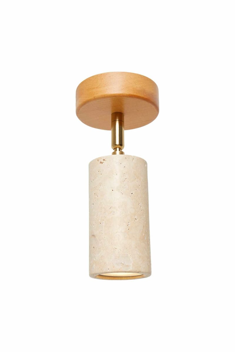 Nurtane taklampe, Beige/eik