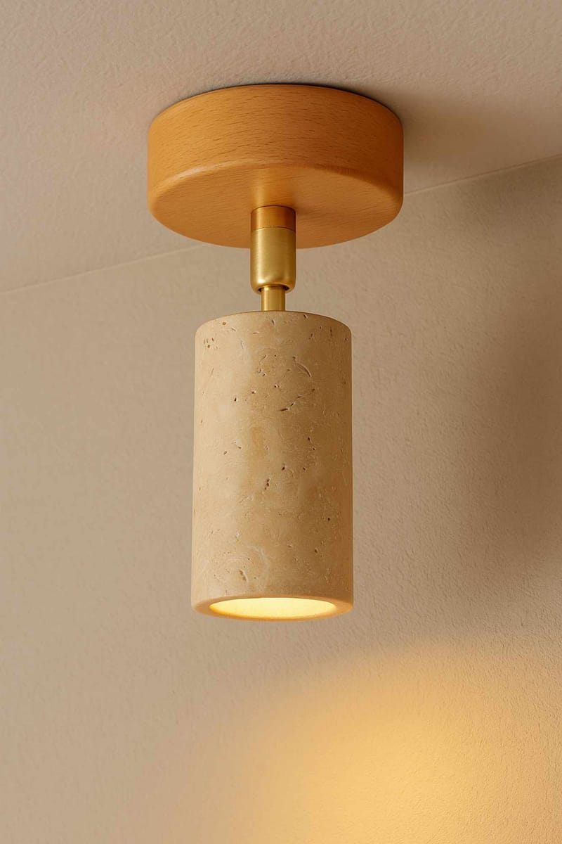 Nurtane taklampe - Beige/eik - Belysning - Innendørsbelysning & Lamper - Taklampe - Krystallkrone & takkrone