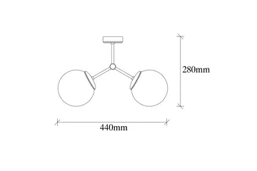 Opviq Damar Taklampe - Belysning - Innendørsbelysning & Lamper - Taklampe - Plafondlampe