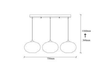 Opviq Taklampe - Svart - Belysning - Innendørsbelysning & Lamper - Taklampe - Pendellamper & Hengelamper
