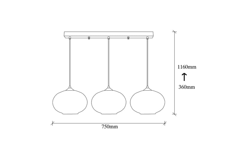 Opviq Taklampe - Svart - Belysning - Innendørsbelysning & Lamper - Taklampe - Pendellamper & Hengelamper