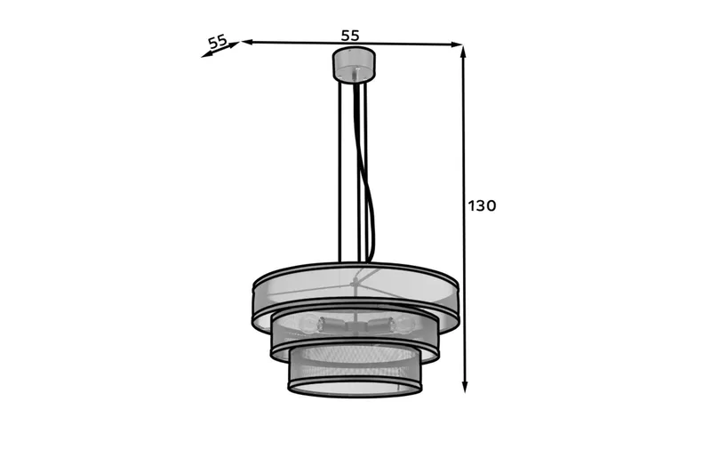 Orabela Pendellampe Rund - Svart - Belysning - Innendørsbelysning & Lamper - Taklampe - Pendellamper & Hengelamper