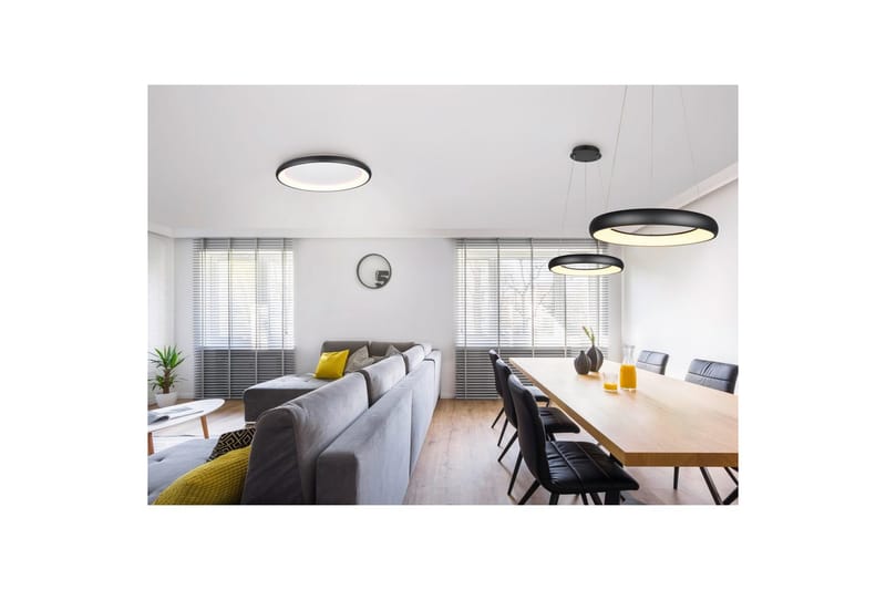 Pendel TRIO Cardona 62 cm, Matt svart - 62 cm, Matt svart - Belysning - Innendørsbelysning & Lamper - Taklampe - Pendellamper & Hengelamper