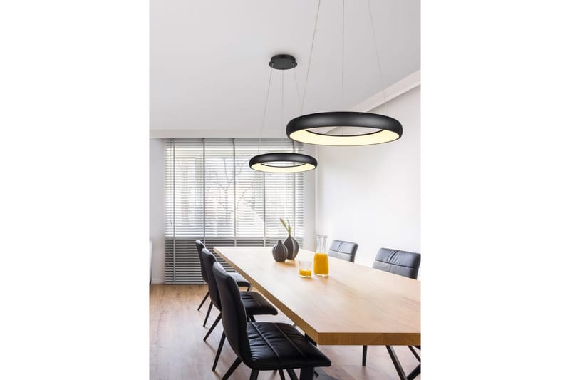 Pendel TRIO Cardona 62 cm, Matt svart - 62 cm, Matt svart - Belysning - Innendørsbelysning & Lamper - Taklampe - Pendellamper & Hengelamper