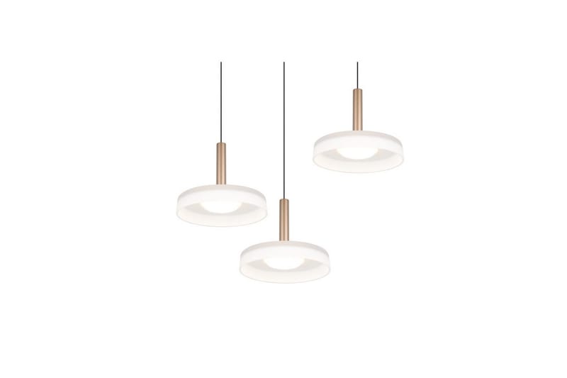 Pendel TRIO Celeste 3-delt, Matt svart/hvit/kaffebrun - 3-delt, Matt svart/hvit/kaffebrun - Belysning - Innendørsbelysning & Lamper - Taklampe - Pendellamper & Hengelamper