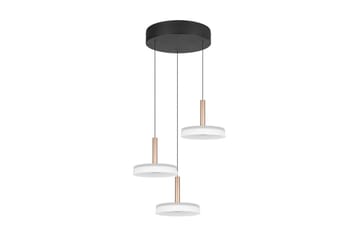 Pendel TRIO Celeste 3-delt, Matt svart/hvit/kaffebrun - 3-delt, Matt svart/hvit/kaffebrun - Belysning - Innendørsbelysning & Lamper - Taklampe - Pendellamper & Hengelamper