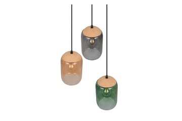 Pendel TRIO Cork 3-delt - 3-delt - Belysning - Innendørsbelysning & Lamper - Taklampe - Pendellamper & Hengelamper