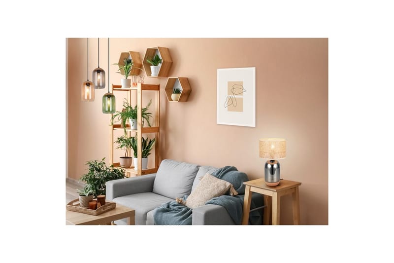 Pendel TRIO Cork 3-delt - 3-delt - Belysning - Innendørsbelysning & Lamper - Taklampe - Pendellamper & Hengelamper