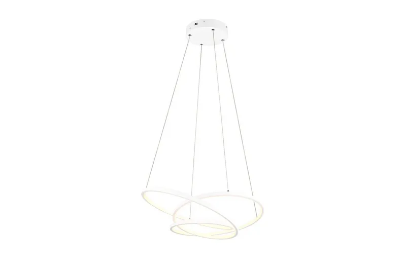 Pendel TRIO Darvin 64 cm, Matt hvit - 64 cm, Matt hvit - Belysning - Innendørsbelysning & Lamper - Taklampe - Pendellamper & Hengelamper